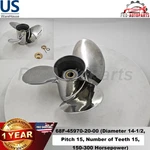 For Yamaha Propeller 68F-45970-20-00 Stainless Steel 14.5 1/2X15. Fixed Price $375.00.