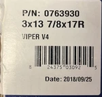 New Evinrude/johnson Viper V4 13 7/8X17 Rh Propeller 0763930. Fixed Price $449.99.