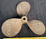 Michigan 21" X Pitch 3 Blade Left Hand Bronze Inboard Boat Propeller. Fixed Price $599.99.