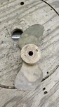 Mercury Quicksilver A1-15 Two Blade Brass Boat Propeller 48-26505 12 Spline. Fixed Price $30.00.
