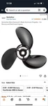 Quicksilver Black Diamond Propeller QA2148R - Durable Aluminum Boat. Fixed Price $89.99.