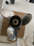 Stiletto Stainless Steel Boat Propeller - 40321 V/01421 1/4 Dia Pitch. Fixed Price $140.00.