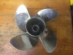 Mercury Revolution 4 15 Pitch Left Hand Propeller. Fixed Price $390.00.