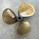 Chris Craft Brass 14X9P 3 Blade Left Hand Propeller. Fixed Price $245.00.