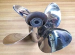 Predator Stainless Steel 4 Blade Prop Rh 13.75" R125F75738. Fixed Price $450.00.