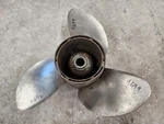 15" X 17P Omc Evinrude Johnson Ss Propeller, 387518, Spline Hub, P9699. Fixed Price $152.00.