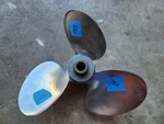 New 13 1/8" X 17P Michigan Wheel Prop, Ssc 117 Cup, 18 Spline Pin Hub, P7859. Fixed Price $228.00.