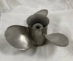Quicksilver Stainless Steel Propeller 48-16315 A5 17P, Used, Repaired. Fixed Price $118.30.