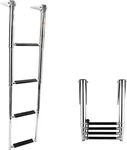 Amarine Made 4 Step Stainless Steel Telescoping Boat Folding Ladder Swim. Fixed Price $59.99.