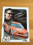 Metal Poster Of Joe Gibbs Racing Home Depot #20 Race Car Drive Man Cave Wall Art. Fixed Price $12.59.