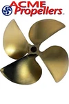 Acme 14.5 X 16 Inboard Propeller Left Hand Nibral Cupped Splined Bore Blade. Fixed Price $900.00.
