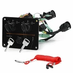 Dual Engine Key Switch Panel Set Twin For Yamaha Outboard 6K182570. Fixed Price $99.99.
