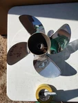 Tested Once Mercury Ventera Propeller 15 X 22 Pitch Rh TJ1. Fixed Price $1100.00.