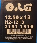 Turning Point Hustler Aluminum Propeller (H2-1213) 21311310 (12.50 X 3-BLADE. Fixed Price $39.99.