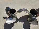 Quicksilver Thunderbolt Mercury Mirage Props Pair Left Right 19 Pitch Verado. Fixed Price $575.00.