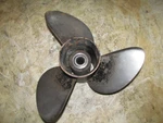 Evinrude Etec 90HP 2 Stroke Outboard Stainless Steel Propeller 13 7/8 X 15. Fixed Price $150.00.