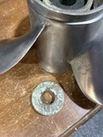 14" X 19P Quicksilver Ss Propeller, 48-73980-19, Couple Small Dings. Fixed Price $100.00.