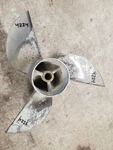 Counter 15" X 19P Mercury Cleaver Ss Prop, Solid Spline, 48-74597-19, P4224. Fixed Price $167.00.