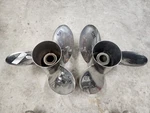 Pair Of 13 7/8" X 21P Mercury Laser Ss Propeller, Flo Torq, 4.75", P9587 P9588. Fixed Price $569.00.