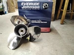 Johnson Evinrude Omc 763950 Stainless Steel 3-BLADE Propeller 13 1/2 X 15 (glm). Fixed Price $419.95.