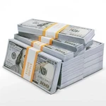 100 Pcs Dollar Bills Prop Toys Money Bank Film Cash Paper $10,000 Movie. Fixed Price $6.99.