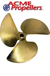 Acme 13 X 10.5 Inboard Propeller Left Hand Nibral Cupped Splined Bore Blade. Fixed Price $676.00.