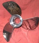 Mercury Bravo 4S 22.5 Pitch Forward Stainless Propeller Drive (78-23. Fixed Price $850.00.