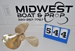 Rebuilt Federal Eq 3 Blade Bronze 16 X 14 Propeller Left Hand 1-1/4 Inch Hub. Fixed Price $379.00.