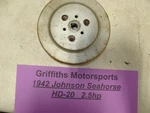 1941-42 Johnson Outboard 2.5HP Sea Horse HD20 Flywheel 300498. Fixed Price $44.00.