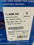 Solas New Saturn D Series Stainless Steel Prop. Fixed Price $200.00.