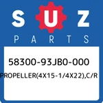 58300-93JB0-000 Suzuki PROPELLER(4X15-1/4X22),C/R 5830093JB0000, New Genuine Oem. Fixed Price $1211.18.