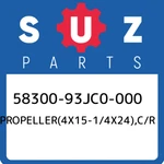 58300-93JC0-000 Suzuki PROPELLER(4X15-1/4X24),C/R 5830093JC0000, New Genuine Oem. Fixed Price $1211.18.