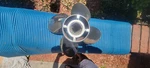 Mercury Offshore Stainless Steel 4- Blade Propeller With Hub Excellent Used Cond. Fixed Price $300.00.