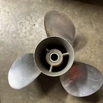 Used Quicksilver Stainless Steel 14" X 19P Boat Propeller Part 48-73980-19. Fixed Price $97.89.