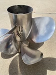 Used: Mercury Marine Bravo Propellers 48-823664 48-823663 22P Damaged. Fixed Price $255.00.