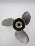 Vintage Stiletto Stainless Steel Blade Boat Propeller 20321 01421 Spline Hub. Fixed Price $189.99.