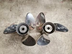 Pair Of 14 3/4" X 20P Solas Titan Hr Ss Propellers, Evinrude Omc, P5378 P5379. Fixed Price $445.00.