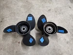 Pair Of 14 1/4" 23P Volvo Penta Ss Props, Sx/omc 19 Spline, P8065 P8066. Fixed Price $395.00.