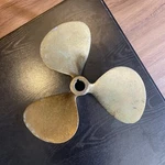 Vintage 16D 17P Rh Columbian Hydroflite 3 Blade Bronze Brass Boat Propeller. Fixed Price $200.00.
