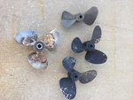 4 Chrysler Assorted Propellers 3 Blade Props 1 Bronze 2 Oj Racing. Fixed Price $160.00.