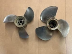 Volvo Penta Dp Helical Prop Set Front 3885854 & Rear 3885855 Need Reconditioning. Fixed Price $260.00.