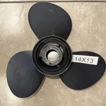 New Quicksilver Black Diamond 14X13P Aluminum Blade Right Hand Propeller. Fixed Price $190.00.