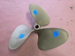 Rh 3 Blade 17" 17P Mr. Minus Dymex Ni-bral Propeller, 1/4" Bore, 1.25" P8196. Fixed Price $686.00.