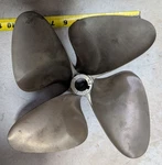 Oj Force 13 X 4 Blade Inboard Propeller Left Hand Nibral 1/8" Shaft - New. Fixed Price $449.00.