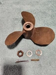Michigan Wheel AMC260 3-BLADE Bronze/brass Propeller 8.5" X 10". Fixed Price $30.00.