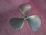 Vintage Bronze Blade Right Hand Propeller 13 X 10 R, 1/8 Inch Bore, Slr 7 Hp. Fixed Price $119.95.