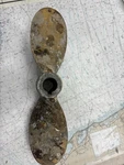 Propeller Michigan Sailor Bronze 12 Rh, Blade 7/8"-1" Taper Bore. Fixed Price $175.00.