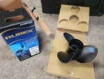 New Aluminum 1/2" 19P Solas Rubex 3 Prop, 9511-145-19, Flo Torq/rbx, P10578. Fixed Price $105.00.