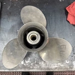 Quicksilver 48-30394-A3-13 Used Stainless Propeller. Fixed Price $60.00.