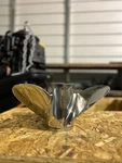 Stiletto Boat Prop Blade Stainless Steel With Hub Rh. 11319 M1319 13X19P. Fixed Price $225.00.